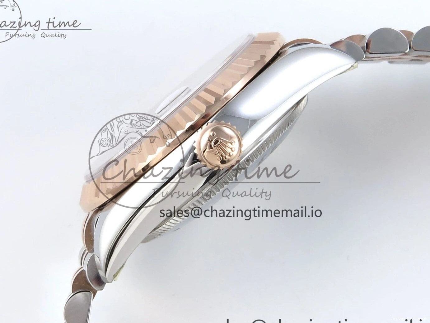 Best AAA Replica Sites Bracelet RG Dial Gray Jubilee 31 DateJust Steel 516 Roman ARF Edition SS Diamonds on 904L 1:1 278271 Best StreetReady ETA 0117